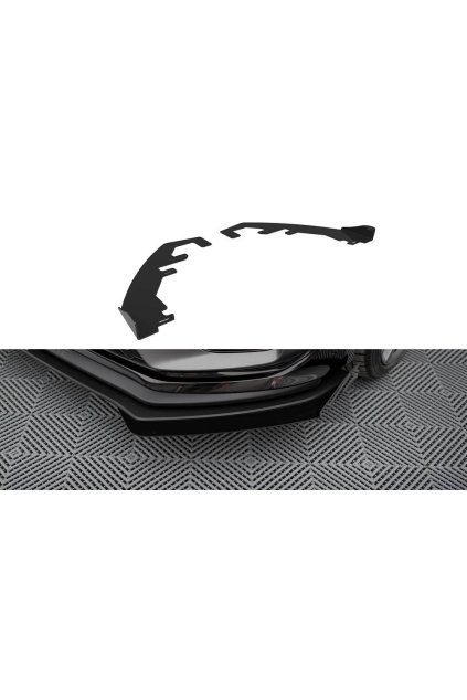 Maxton Design rohové spoilery pod přední nárazník pro Ford Fiesta ST Mk8 Facelift, plast ABS bez povrchové úpravy
