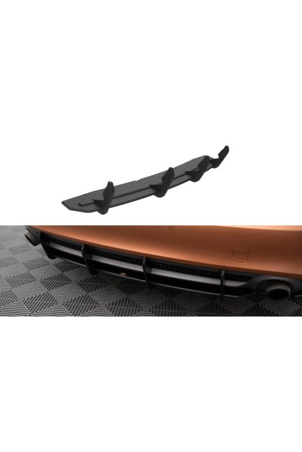 Maxton Design "Street Pro" difuzor zadního nárazníku pro Audi A7 C7, plast ABS bez povrchové úpravy, s červenou linkou