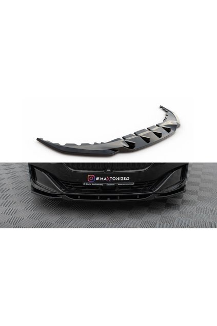 Maxton Design spoiler pod přední nárazník ver.2 pro BMW řada 7 G11 Facelift Standard, černý lesklý plast ABS