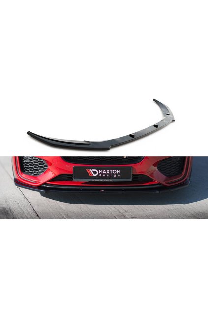 Maxton Design spoiler pod přední nárazník pro Jaguar XE Mk1 Facelift X760 R-Dynamic, černý lesklý plast ABS