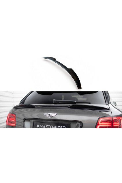 Maxton Design spodní prodloužení spoileru 3d pro Bentley Bentayga Mk1, černý lesklý plast ABS