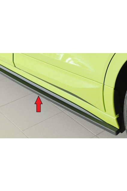 Rieger spoiler pod boční práh mont. strana levá pro Škoda Enyaq iV RS SUV (5AZ), r.v. 07/21-, plast ABS bez povrchové úpravy