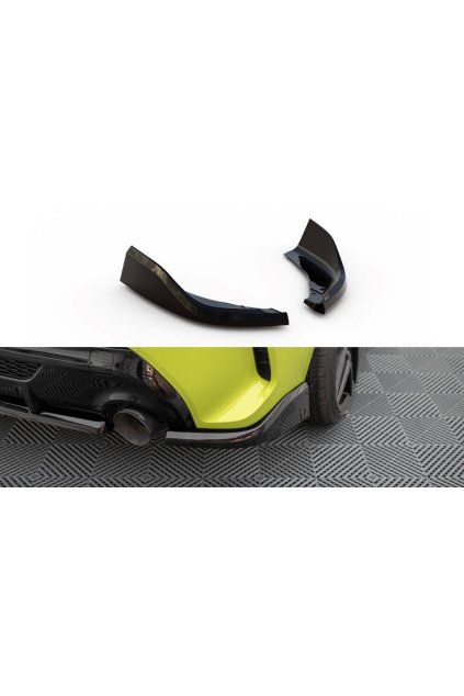 Maxton Design boční difuzory pod zadní nárazník ver. 12 pro BMW řada 1 F40, černý lesklý plast ABS, M-Pack / M135i