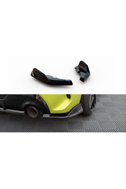 Maxton Design boční difuzory pod zadní nárazník ver. 9 pro BMW řada 1 F40, černý lesklý plast ABS, M-Pack / M135i