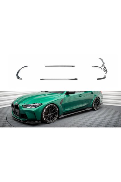 Maxton Design sada splitterů pro BMW M3 G80, materiál pravý karbon