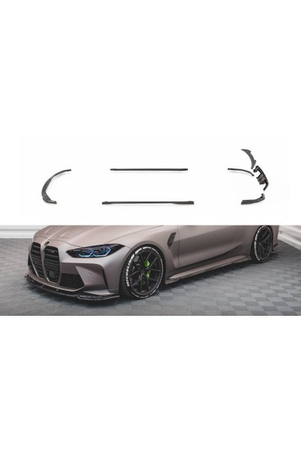 Maxton Design sada splitterů pro BMW M4 G82, materiál pravý karbon