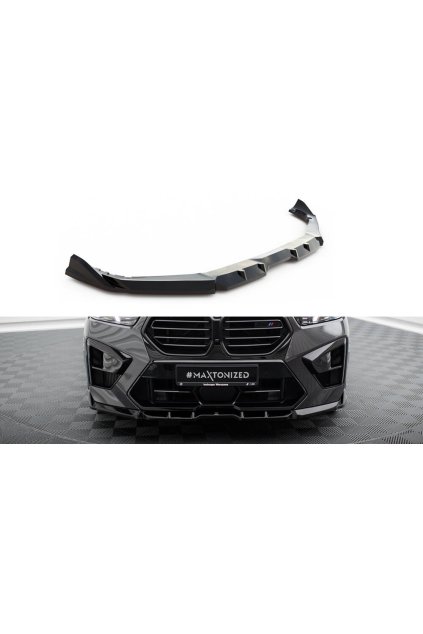 Maxton Design spoiler pod přední nárazník pro BMW X5 M F95 Facelift, černý lesklý plast ABS