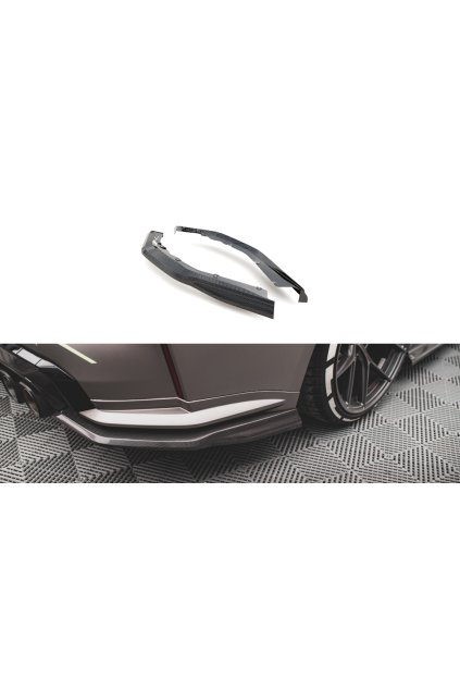 Maxton Design Carbon Division boční difuzory pod zadní nárazník pro BMW M4 G82, materiál pravý karbon