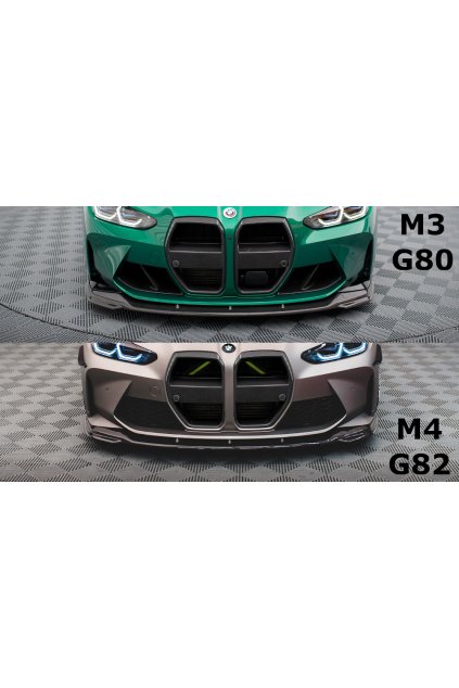Maxton Design Carbon Division spoiler pod přední nárazník ver.2 pro BMW M3 G80, materiál pravý karbon