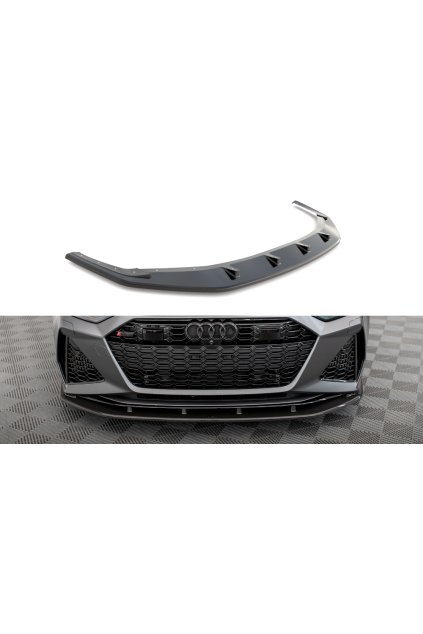Maxton Design Carbon Division spoiler pod přední nárazník pro Audi RS7 C8, materiál pravý karbon