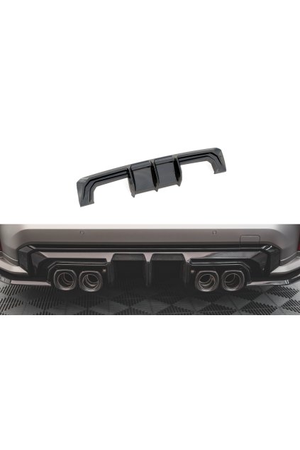 Maxton Design difuzor zadního nárazníku pro BMW M3 G80, materiál pravý karbon