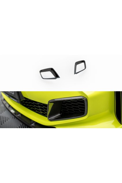 Maxton Design rámečky předního nárazníku pro BMW řada 1 F40, materiál pravý karbon