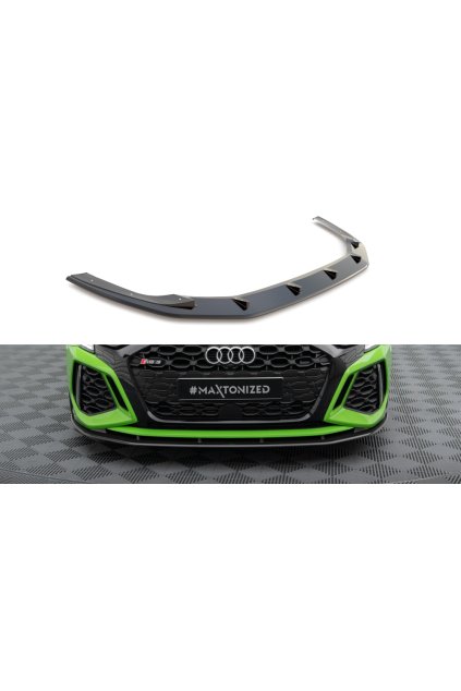 Maxton Design spoiler pod přední nárazník pro Audi RS3 8Y, materiál pravý karbon