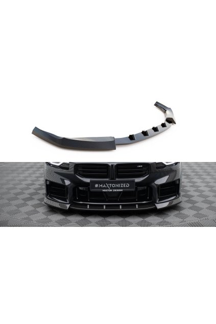 Maxton Design spoiler pod přední nárazník ver.2 pro BMW M2 G87, materiál pravý karbon