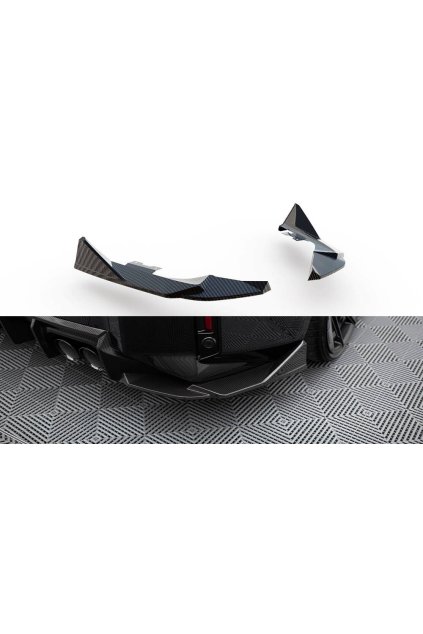 Maxton Design boční difuzory pod zadní nárazník pro BMW M2 G87, materiál pravý karbon