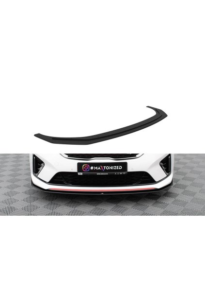 Maxton Design "Street Pro" spoiler pod přední nárazník pro Kia Proceed Mk1 GT, plast ABS bez povrchové úpravy, s červenou linkou