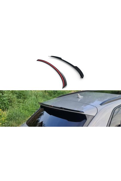 Maxton Design prodloužení spoileru pro Audi E-Tron S-Line, černý lesklý plast ABS