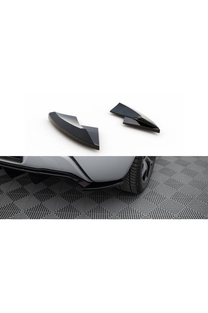 Maxton Design boční difuzory pod zadní nárazník ver.2 pro Opel Astra OPC J (Mk3), černý lesklý plast ABS