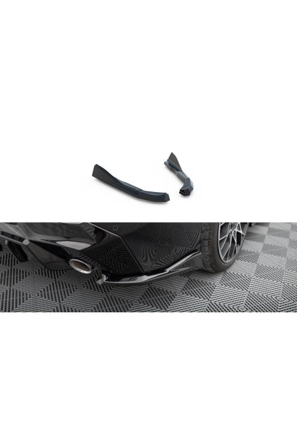 Maxton Design boční difuzory pod zadní nárazník ver.4 pro BMW řada 2 G42 Standard, černý lesklý plast ABS