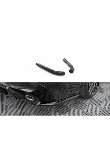 Maxton Design boční difuzory pod zadní nárazník ver.3 pro BMW řada 2 G42 Standard, černý lesklý plast ABS