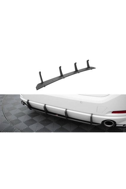 Maxton Design "Street Pro" difuzor zadního nárazníku pro BMW řada 3 G20 Facelift, G21 Facelift, plast ABS bez povrchové úpravy