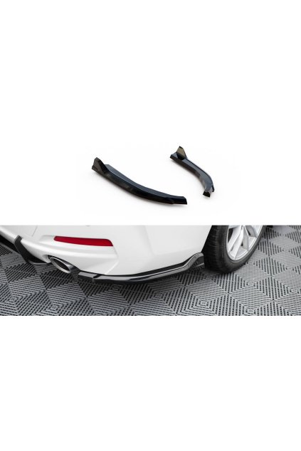 Maxton Design boční difuzory pod zadní nárazník pro BMW řada 3 G20 Facelift, G21 Facelift, černý lesklý plast ABS