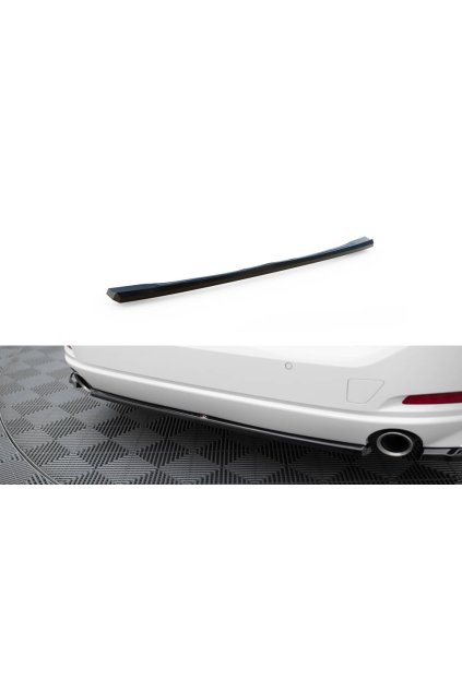 Maxton Design středový spoiler pod zadní nárazník pro BMW řada 3 G20 Facelift, G21 Facelift, černý lesklý plast ABS