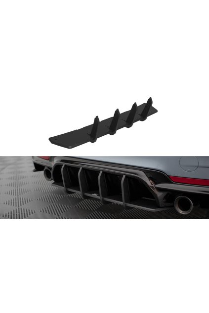 Maxton Design "Street Pro" difuzor zadního nárazníku pro BMW řada 4 F32, plast ABS bez povrchové úpravy, 435 coupe M-pack
