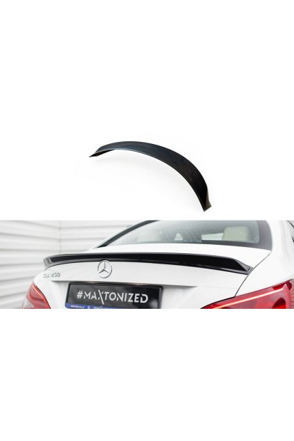 Maxton Design prodloužení spoileru 3d pro Mercedes CLA C 117 Facelift/Standard, černý lesklý plast ABS