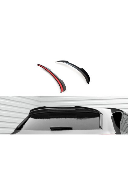 Maxton Design prodloužení spoileru ver.2 pro Seat Leon Cupra Mk3 Facelift, černý lesklý plast ABS, Sportstourer