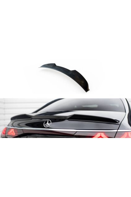 Maxton Design prodloužení spoileru 3d pro Mercedes třída E W214/AMG-Line, černý lesklý plast ABS