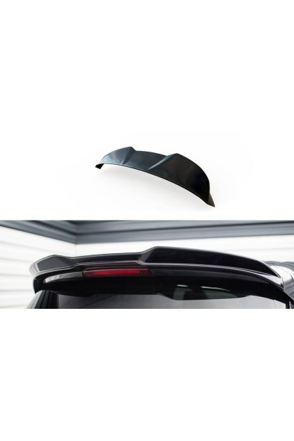 Maxton Design prodloužení spoileru 3d pro Ford S-Max Mk2, černý lesklý plast ABS, ST-Line