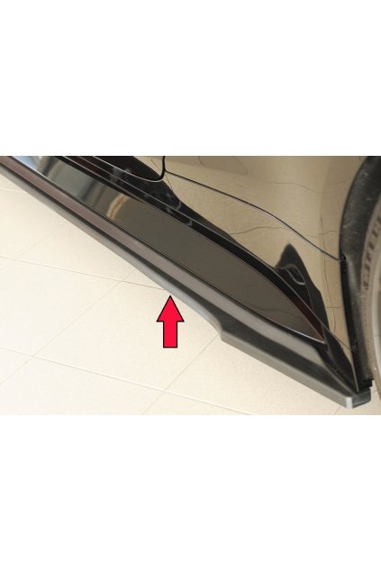 Rieger spoiler pod boční práh mont. strana levá pro BMW řada 4 G83 M4 kabriolet, r.v. 06/21-, plast ABS bez povrchové úpravy