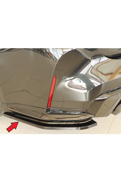 Rieger spoiler pod zadní nárazník na levé straně pro BMW Řada 4 G82 M4 CSL G34MKS kupé r.v. 07/22-, plast ABS lakovaný do černé lesklé barvy