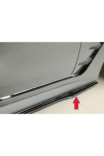 Rieger spoiler pod boční práh mont. strana pro BMW řada 4 G26 gran coupe (5-dvéř.), 07/20-, plast ABS lakovaný do černé lesklé barvy, pravá strana