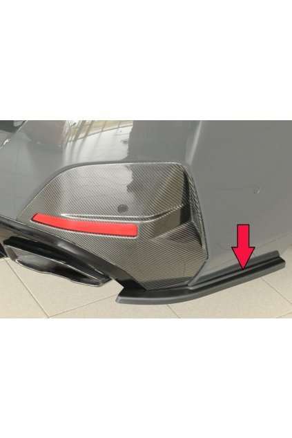 Rieger spoiler pod zadní nárazník na pravé straně pro BMW řada 4 G26 gran coupe (5-dvéř.) r.v. 07/20-, plast ABS bez povrchové úpravy