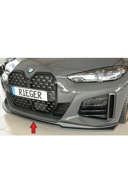 Rieger lipa pod přední nárazník pro BMW řada 4 G26 gran coupe (5-dvéř.), 07/20-, plast ABS bez povrchové úpravy