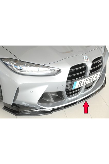 Rieger lipa pod přední nárazník pro BMW řada 3 G81 M3 touring, 07/22-, plast ABS lakovaný do černé lesklé barvy