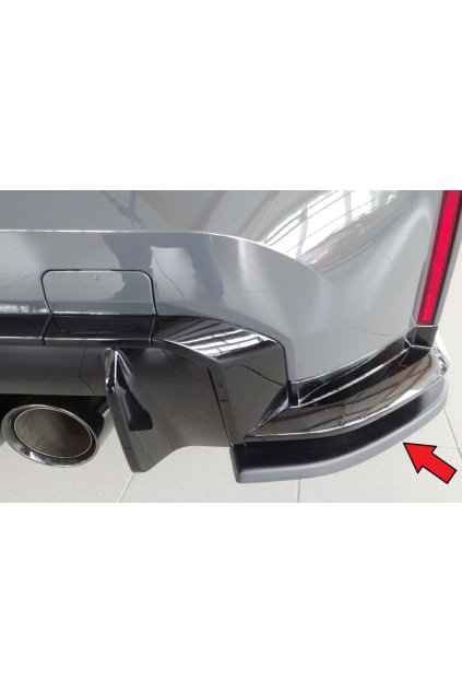 Rieger spoiler pod zadní nárazník na pravé straně pro BMW řada 3 G81 M3 touring r.v. 07/22-, plast ABS bez povrchové úpravy