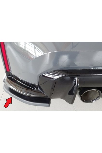 Rieger spoiler pod zadní nárazník na levé straně pro BMW řada 3 G81 M3 touring r.v. 07/22-, plast ABS bez povrchové úpravy