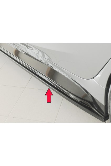 Rieger spoiler pod boční práh mont. strana levá pro BMW Řada 3 G80 M3 CS G34MKS sedan, 01/23-, plast ABS lakovaný do černé lesklé barvy