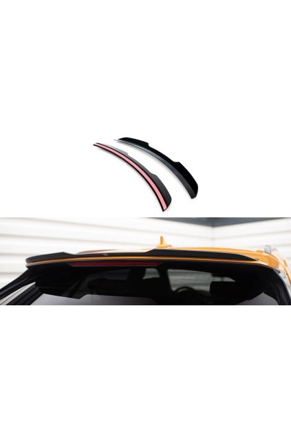 Maxton Design prodloužení spoileru ver.1 pro Audi Q8 Mk 1 FL, černý lesklý plast ABS, S-Line