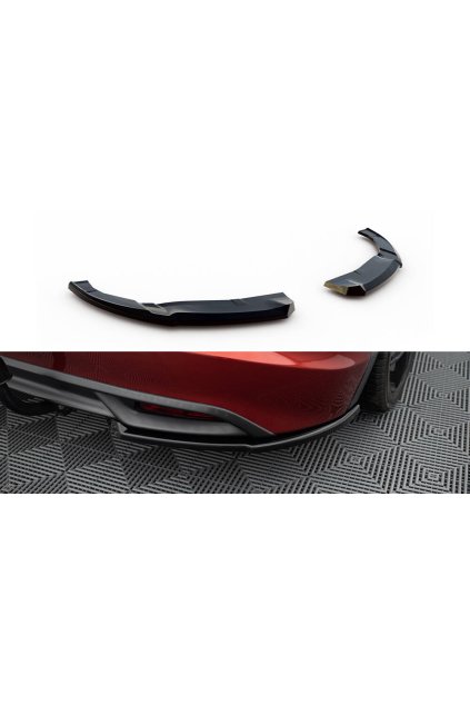 Maxton Design boční difuzory pod zadní nárazník pro Honda Civic Mk9, černý lesklý plast ABS, Hatchback