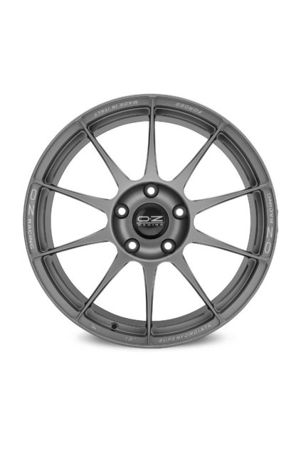 OZ SUPERFORGIATA 19x9 ET55 5x130 grigio corsa con scritte di fresatura