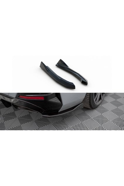Maxton Design boční difuzory pod zadní nárazník ver.4 pro BMW řada 4 G26 /M440i, černý lesklý plast ABS, Gran Coupe