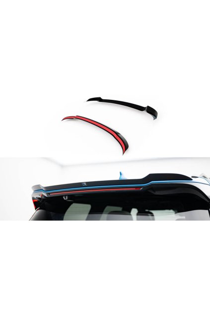 Maxton Design prodloužení spoileru pro Kia EV9 Mk1 GT-Line, černý lesklý plast ABS