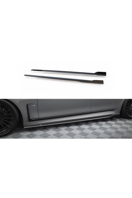 Maxton Design Carbon Division difuzory pod boční prahy pro BMW řada 7 G11 Facelift M-Pack, materiál pravý karbon