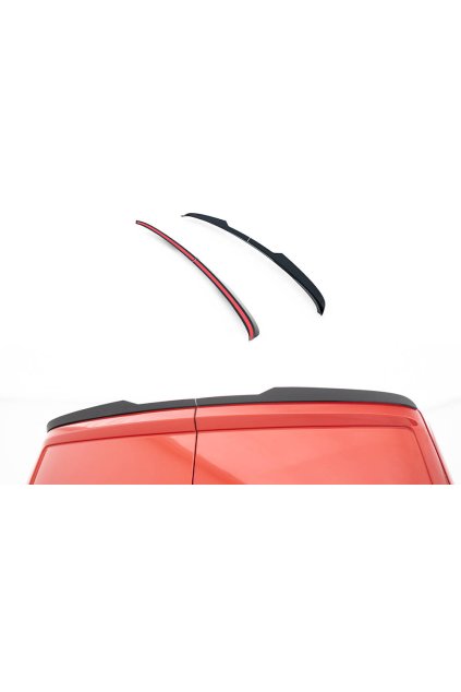 Maxton Design prodloužení spoileru pro Ford Transit Custom Mk2, černý lesklý plast ABS