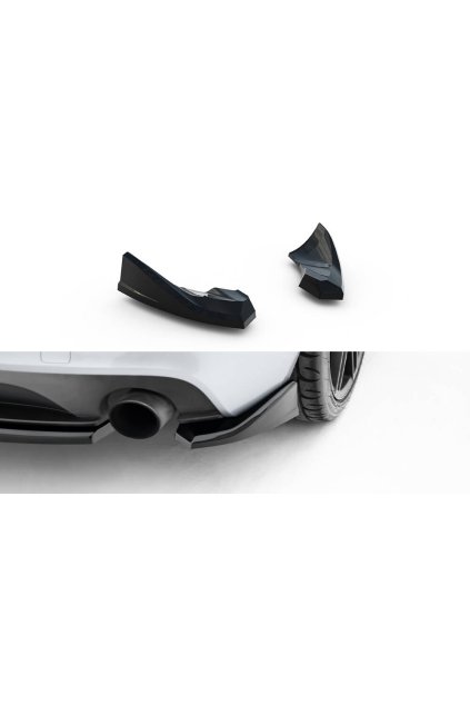 Maxton Design boční difuzory pod zadní nárazník pro Audi TT 8J Facelift, černý lesklý plast ABS, S-Line