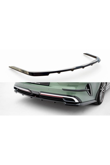 Maxton Design spoiler pod zadní nárazník s žebrováním pro Kia Proceed Mk1 Facelift GT, černý lesklý plast ABS, GT-Line